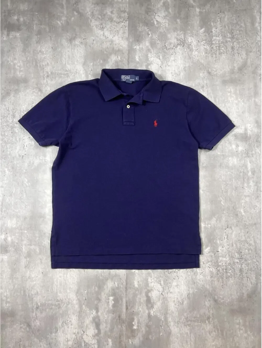 Polo Ralph Lauren Polo Shirt Navy Blue Red Pony Classic Preppy